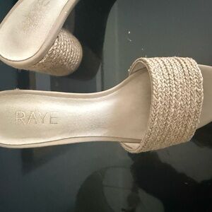 RAYE Women's Woven Tan Sandals